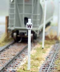 Osborn Models 3019 N Scale General Purpose Whistle Sign (GP) - Makes 5 signs
