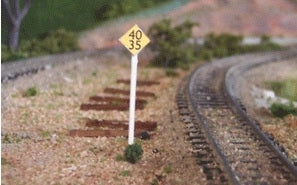 Osborn Models 3052 N Scale Osborn Model Kits N 3052 Speed Limit Signs Kit - 10 posts
