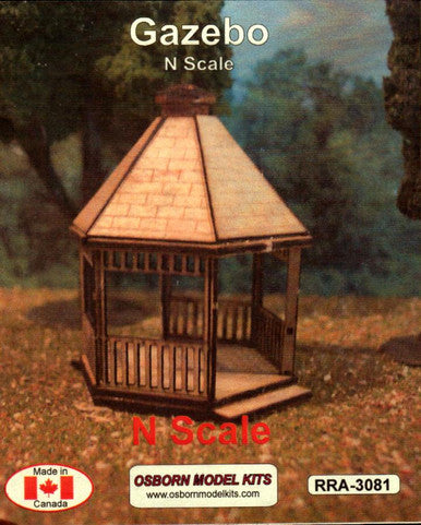 Osborn Models 3081 N Scale Osborn Models N 3081 Gazebo Kit