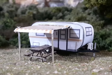 Osborn Models 3126 N Scale 15' Travel Trailer - 1 kit