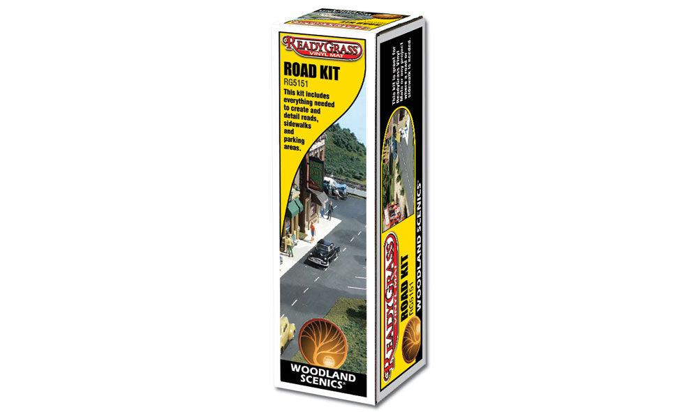 Woodland Scenics RG5151 Road Kit - Asphalt & Concrete Top Coat, Striping Pen