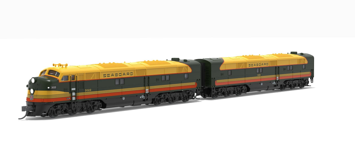 Broadway Limited Imports 10228 N EMD E7 A/B Set, SAL 3022 / 3106, Citrus Scheme, A-unit Paragon4 Sound/DC/DCC, Unpowered B, N - view 2