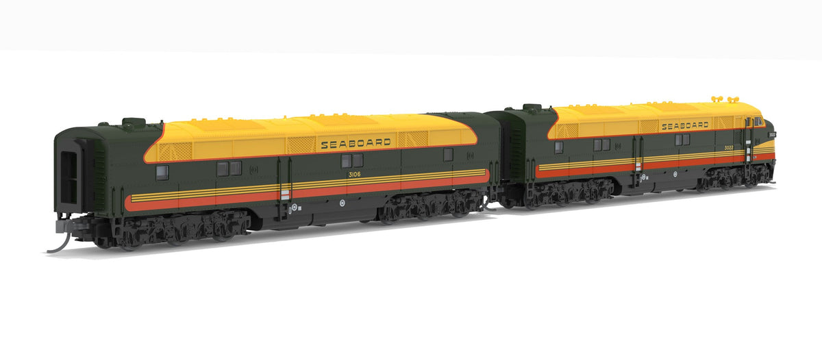 Broadway Limited Imports 10228 N EMD E7 A/B Set, SAL 3022 / 3106, Citrus Scheme, A-unit Paragon4 Sound/DC/DCC, Unpowered B, N - view 4