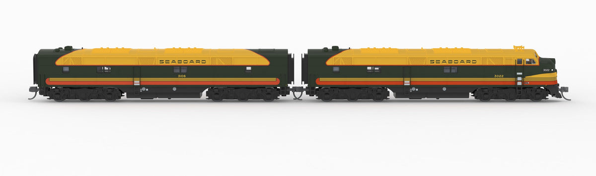 Broadway Limited Imports 10228 N EMD E7 A/B Set, SAL 3022 / 3106, Citrus Scheme, A-unit Paragon4 Sound/DC/DCC, Unpowered B, N - view 6