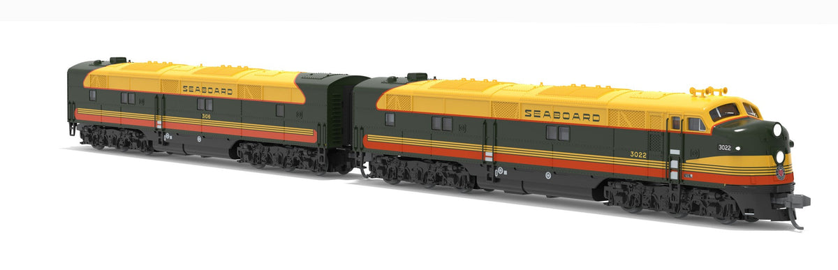 Broadway Limited Imports 10230 N EMD E7 A/B Set, SAL 3022 / 3106, Citrus Scheme, A-unit No-Sound / DCC-Ready, Unpowered B, N - view 4