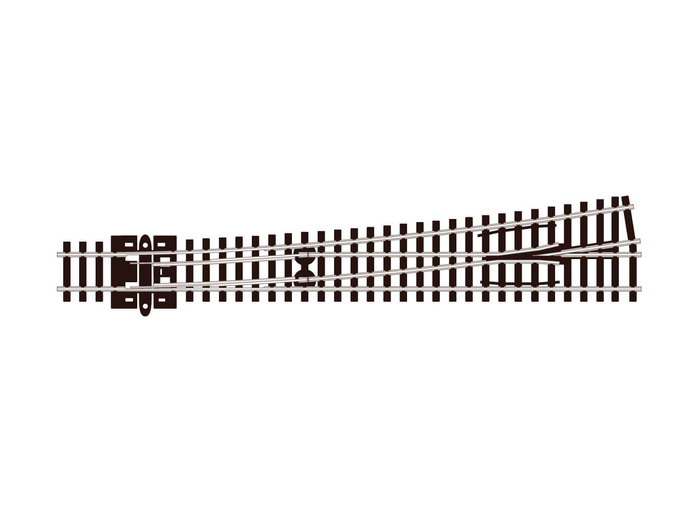 PECO SL-E389 N Code 80 Large Radius LH Turnout