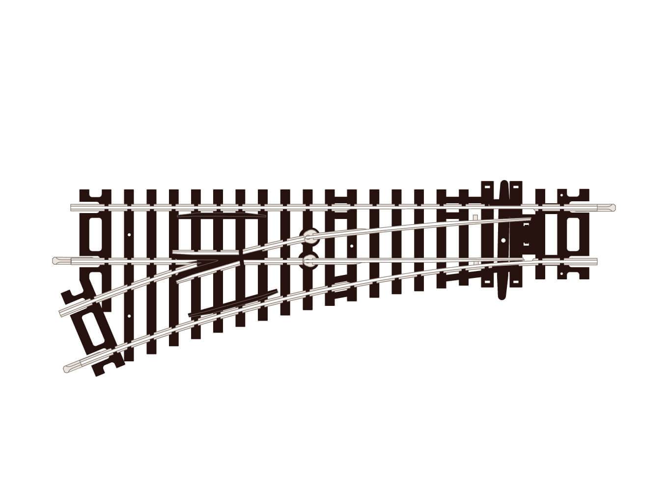 Peco ST241 HO/OO Scale Code 100 No. 2 Radius Left Hand Turnout