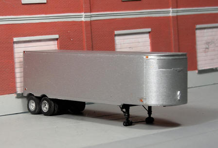 T-023 1951-55 34' Fruehauf Stainless Steel West Coast Style Dry Van
