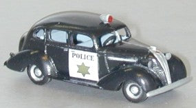 V-051 1937 Hudson Terraplane Police Patrol Car - Emergency Vehicle