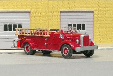 V-390 1950-56 Mack L Model Open Cab Pumper - Fire Truck