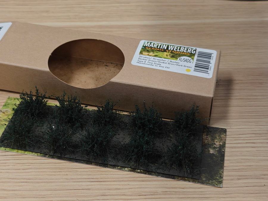 Martin Welberg FL-SADG Bushes Type A with Fine Leaves - Dark Green
