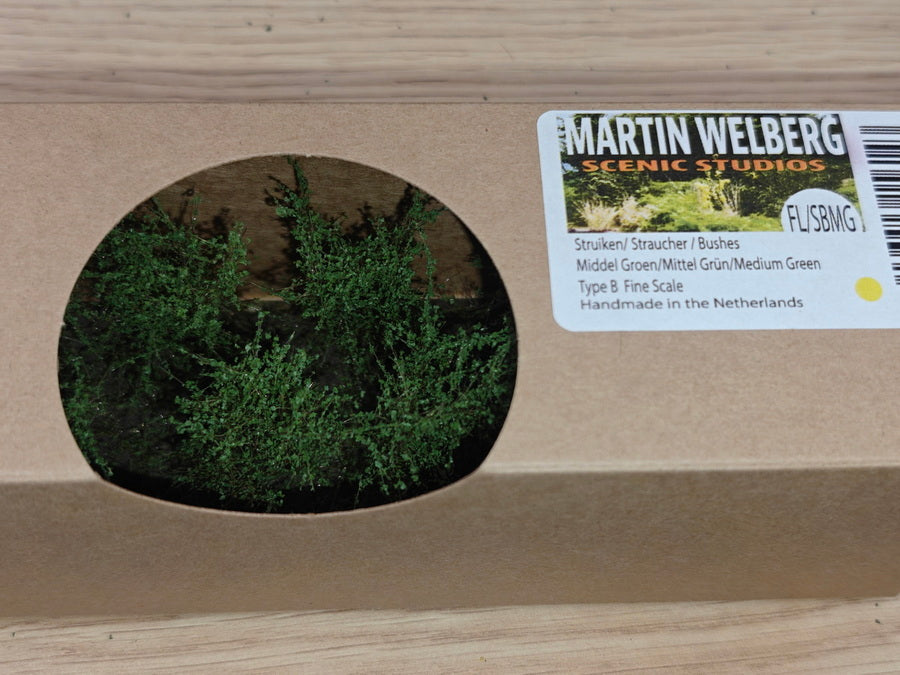 Martin Welberg FL-SBMG Bushes Type B with Fine Leaves - Medium Green