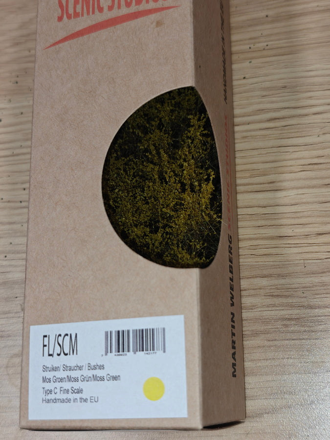 Martin Welberg FL-SCM Bushes Type C with Fine Leaves - Moss Green