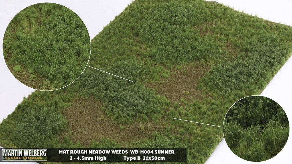 Martin Welberg M004 Rough Meadow with Weeds Mat - Summer B