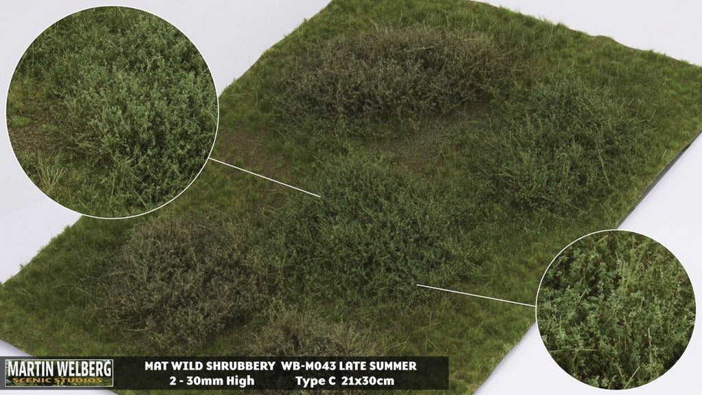 Martin Welberg M043 Wild Shrubbery Mat - Late Summer Type C