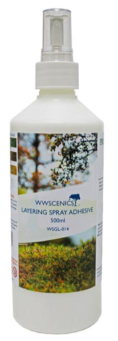Peco WSGL014 WWS Static Grass Layering Spray Adhesive 500 ml