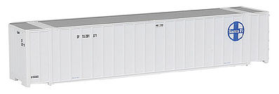 Walthers SceneMaster 8842 HO Scale 48' Ribbed Side Container Santa Fe