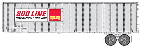 Walthers SceneMaster 2613 HO Scale Flexi-Van 40' Trailer 2-Pack Soo Line