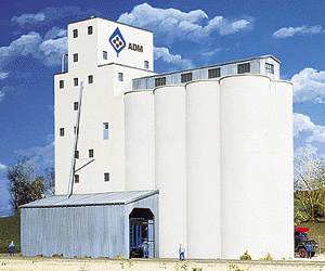 Walthers Cornerstone 3225 N Scale ADM(R) Grain Elevator - Kit - 5-7/8 x 8-7/8 x 9" 14.9 x 22.5 x 22.8cm
