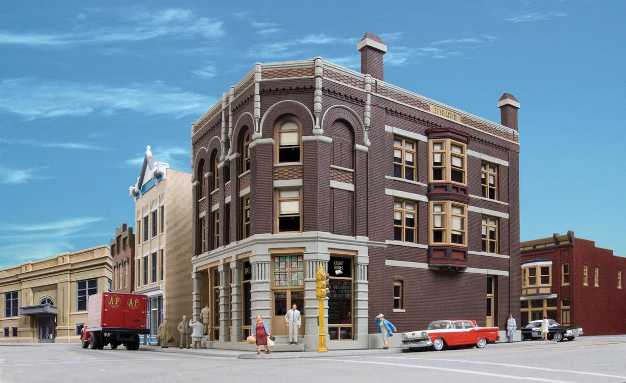 Walthers Cornerstone 3466 HO Scale Argosy Booksellers - Kit - 4-3/4 x 8-1/2 x 7-1/4" 12 x 21.5 x 18cm