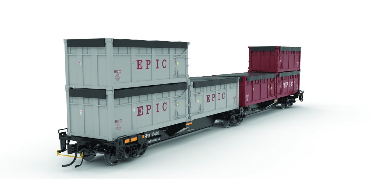 Atlas Master HO articulated bulk carrier EPIX 3D rendering with EPIC waste containers
