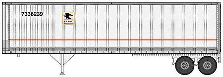 Walthers SceneMaster 2517 HO Scale 40' Trailmobile Trailer 2-Pack - USPS