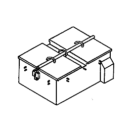Details West 911 HO Scale Battery Vaults -- Large