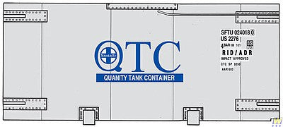 Walthers SceneMaster 8107 HO Scale 20' Tank Container - Kit - Santa Fe