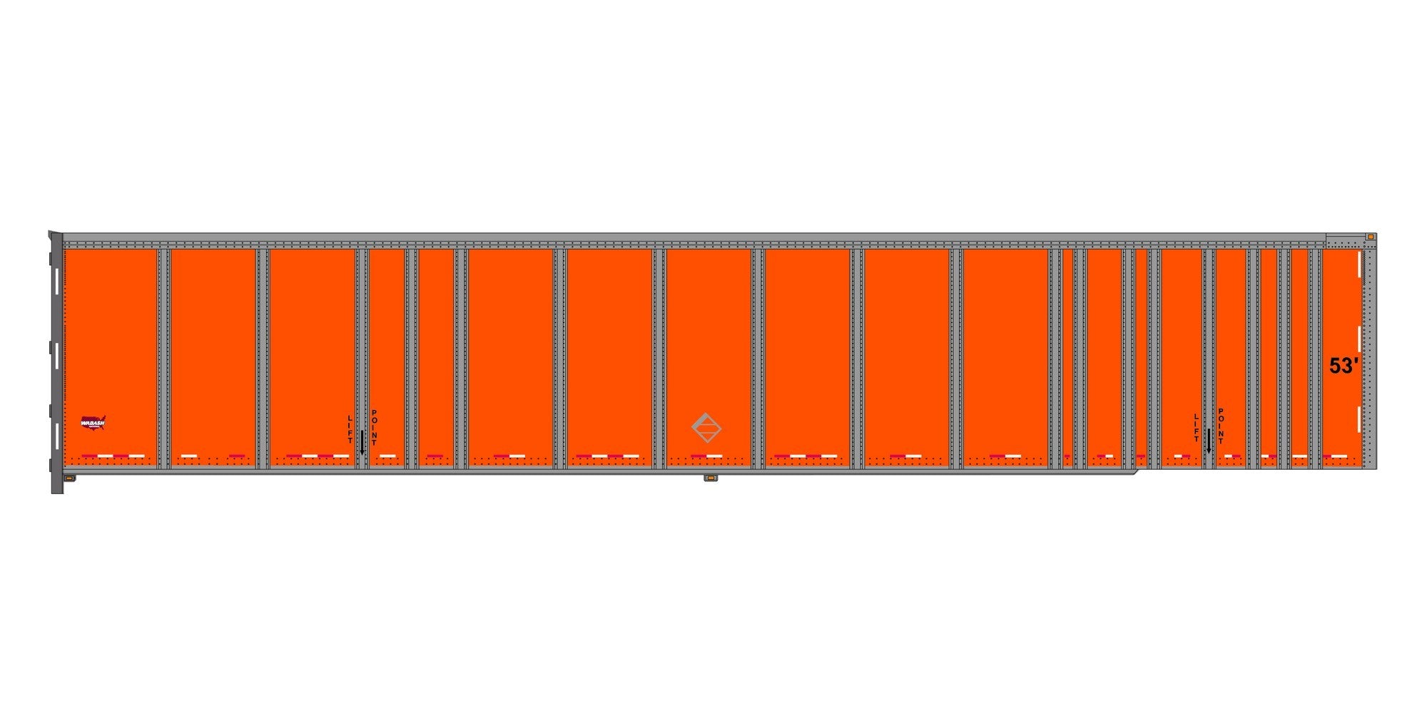 Bowser HO scale RoadRailer Schneider National