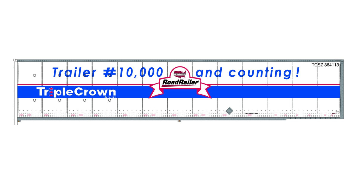 Bowser HO scale RoadRailer Triple Crown TCSZ 10,000th Unit