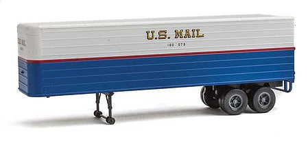 Walthers SceneMaster 2426 HO Scale 35' Fluted-Side Trailer 2-Pack - US Mail