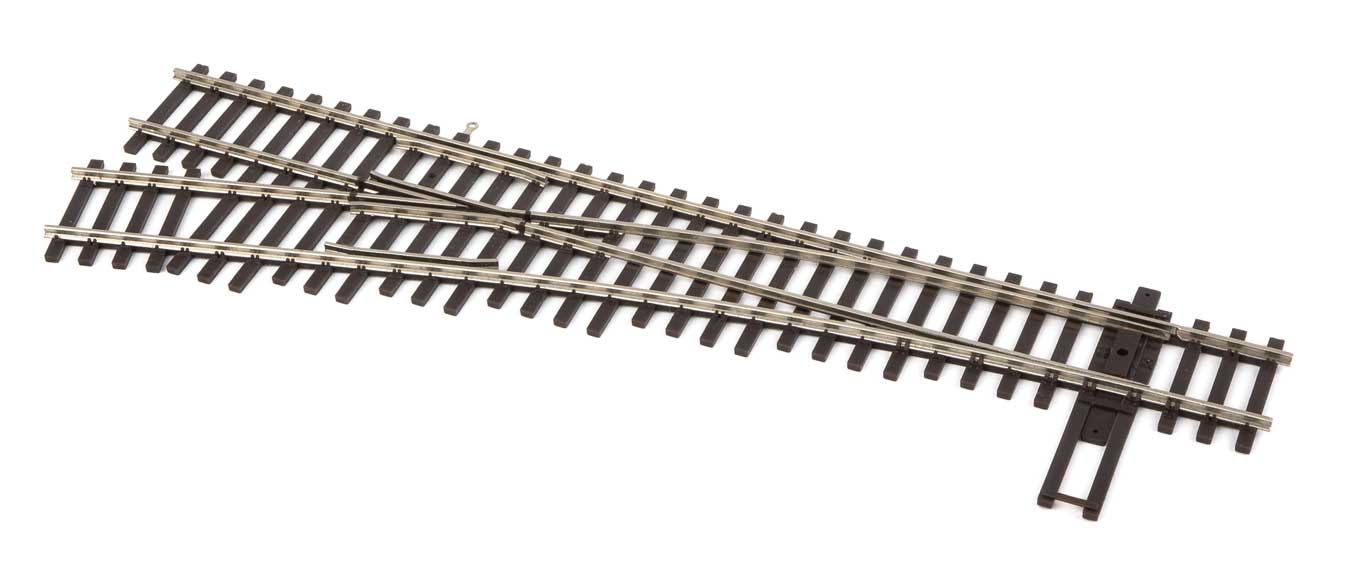 WalthersTrack 83013 HO Scale Code 83 Nickel Silver DCC Friendly Number 4 Turnout - Left Hand