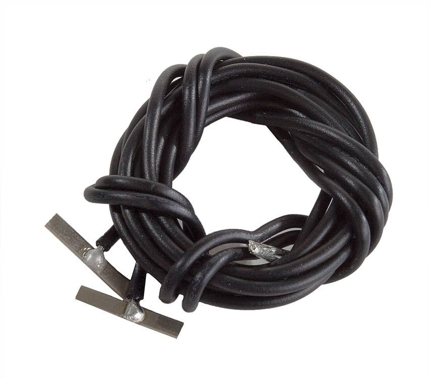 WalthersTrack 83103 HO Scale Code 83 or 100 Nickel Silver Terminal Joiners pkg(2) - Includes Black 22-Gauge Wire