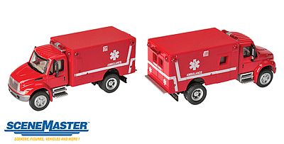 Walthers SceneMaster 11931 HO Scale International(R) 4300 EMS Ambulance