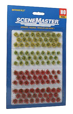 Walthers SceneMaster 1105 HO Scale Grass Tufts - pkg(104) Blooming Flowers