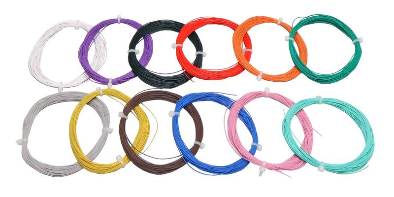 ESU 51940 Decoder Wire — White, 0.5 mm (AWG 36), 10 m Reel