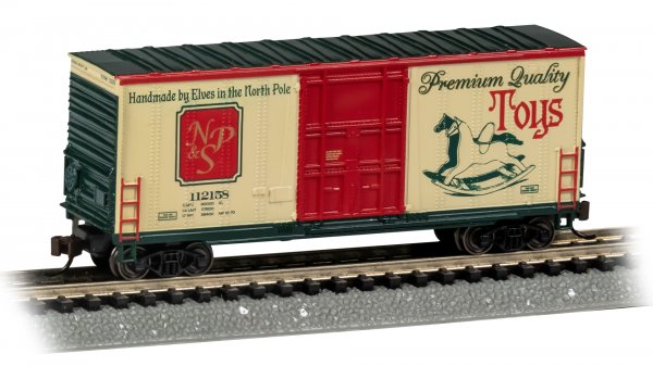 Bachmann 18258 N scale hi-cube boxcar North Pole & Southern 112158