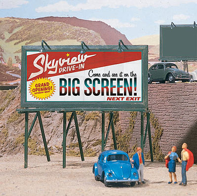 Walthers SceneMaster 4251 HO Scale Cruisin' Roadside Billboards - Kit (3)