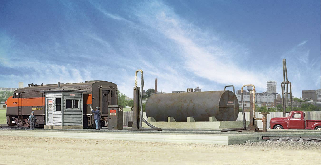 Walthers Cornerstone 2908 HO Scale Diesel Fueling Facility - Kit
