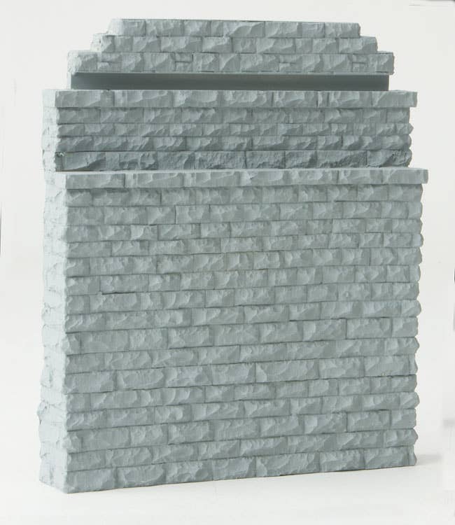 Walthers Cornerstone 4584 HO Scale Double-Track Railroad Bridge Stone Abutment - Resin Casting - Approximately 5 x 3/4 x 5-7/8" 12.7 x 1.9 x 14.9cm