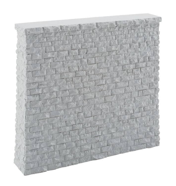 Walthers Cornerstone 4582 HO Scale Double-Track Railroad Bridge Stone Pier - Resin Casting - Approximate dimensions: 5-3/4 x 1-3/16 x 5-3/16" 14.6 x 3 x 13.1cm