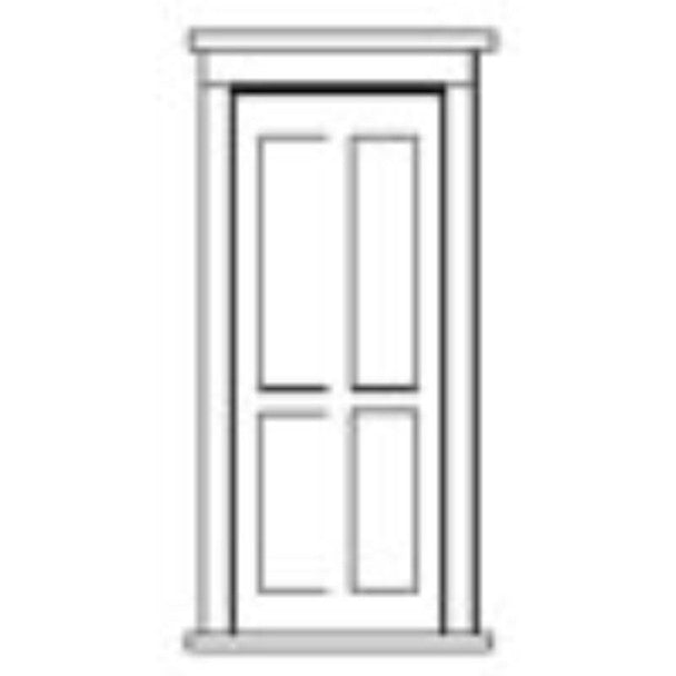 Durango Press 63 HO Scale Four Panel Doors (4-Pack)