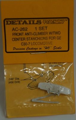 Details West 262 HO Scale Front Anti-Climber for GE, C30-7 (AC-262)