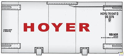 Walthers SceneMaster 8108 HO Scale 20' Tank Container - Kit - Hoyer