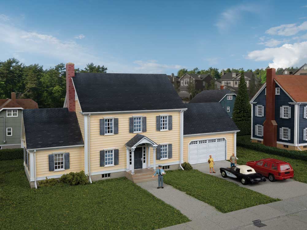 Walthers Cornerstone 4154 HO Scale Executive House - Kit - 9-15/16 x 5 x 4-3/4" 25.2 x 12.7 x 12cm