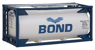 Walthers SceneMaster 8103 HO Scale 20' Tank Container - Kit - Bond