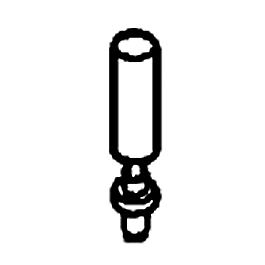 Detail Associates 5053 O Scale Diesel Firecracker-Style Radio Antenna (Pewter) (2)