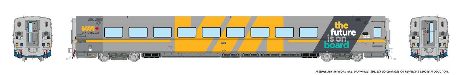Rapido HO LRC Coach: VIA Rail - Canada Scheme: #3355