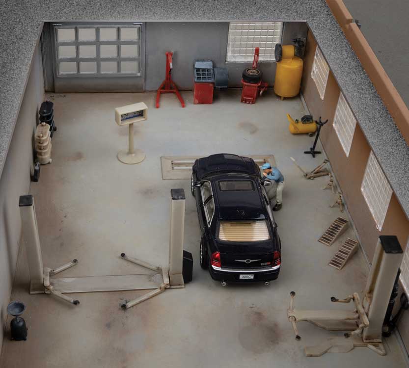 Walthers SceneMaster 4210 HO Scale Garage Details