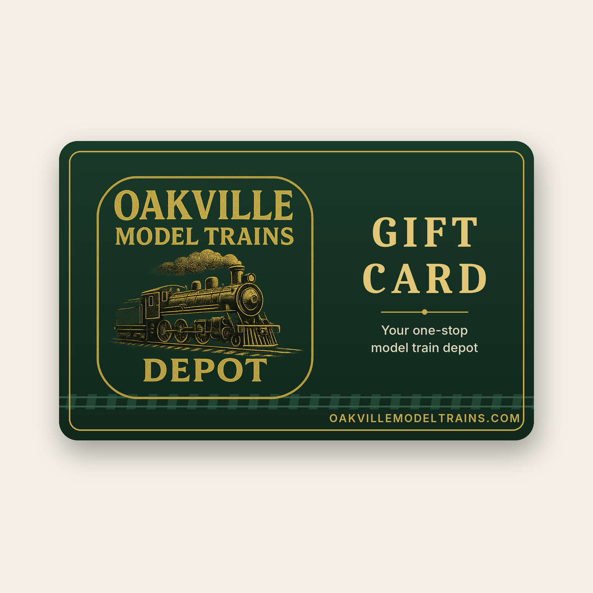 Oakville Model Trains Depot gift card